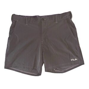 HUK Performance Low Country Men's sz XXL Brown 6" Shorts